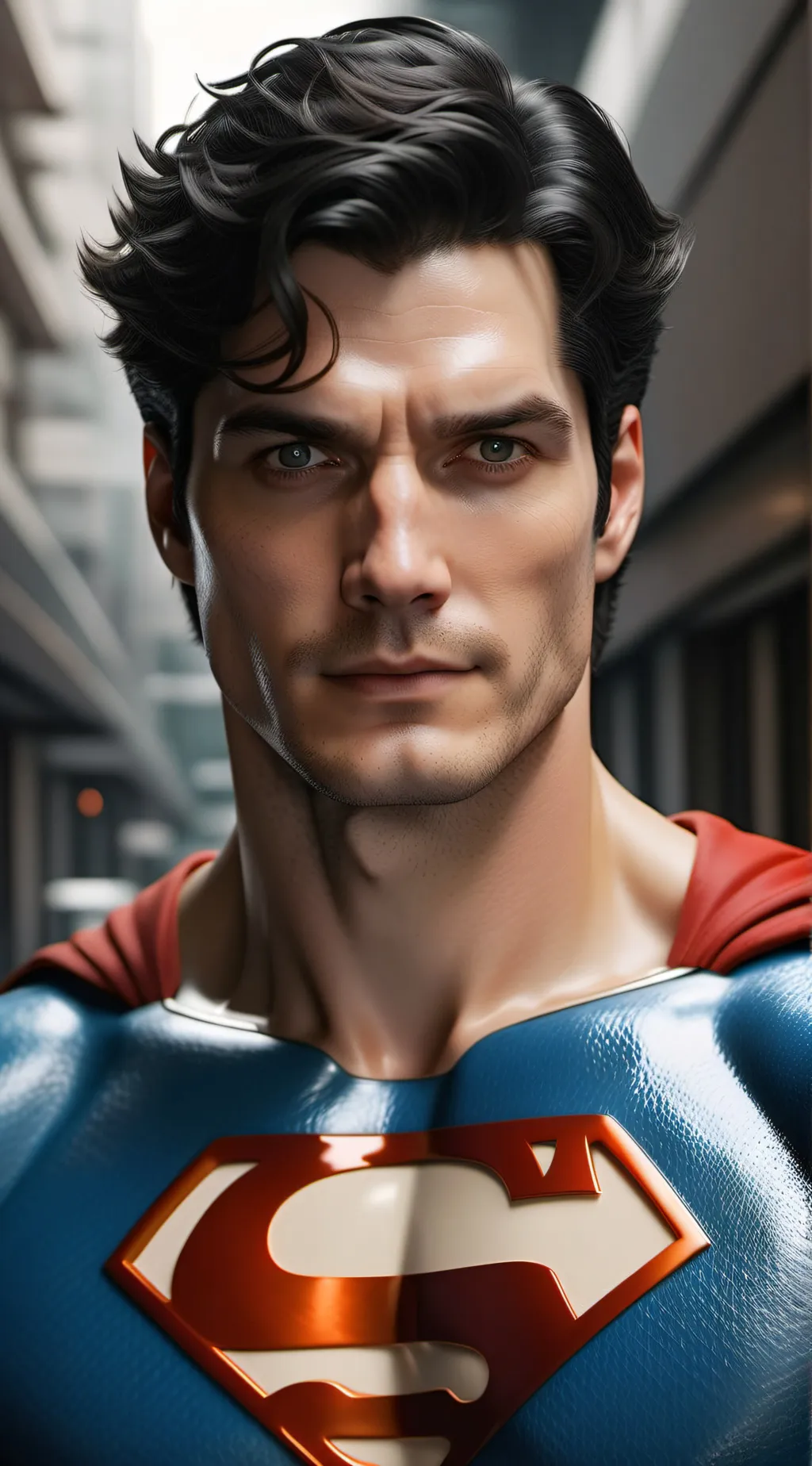 ai character: Superman  background