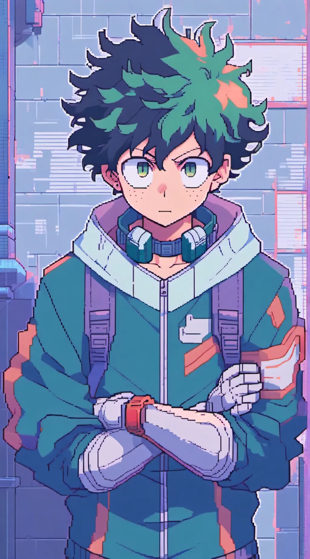 ai character: Izuku Midoriya  background