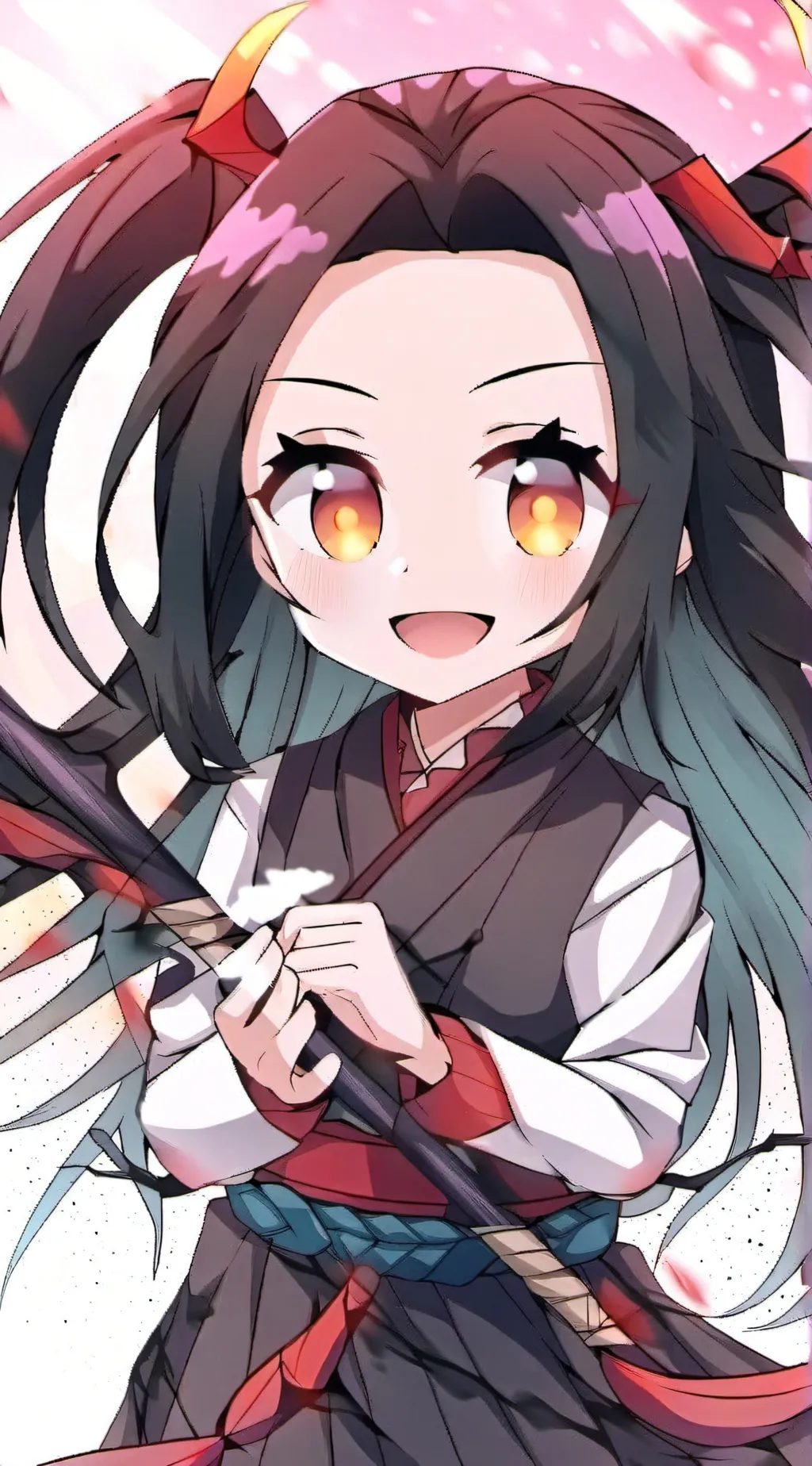 ai character: Nezuko background