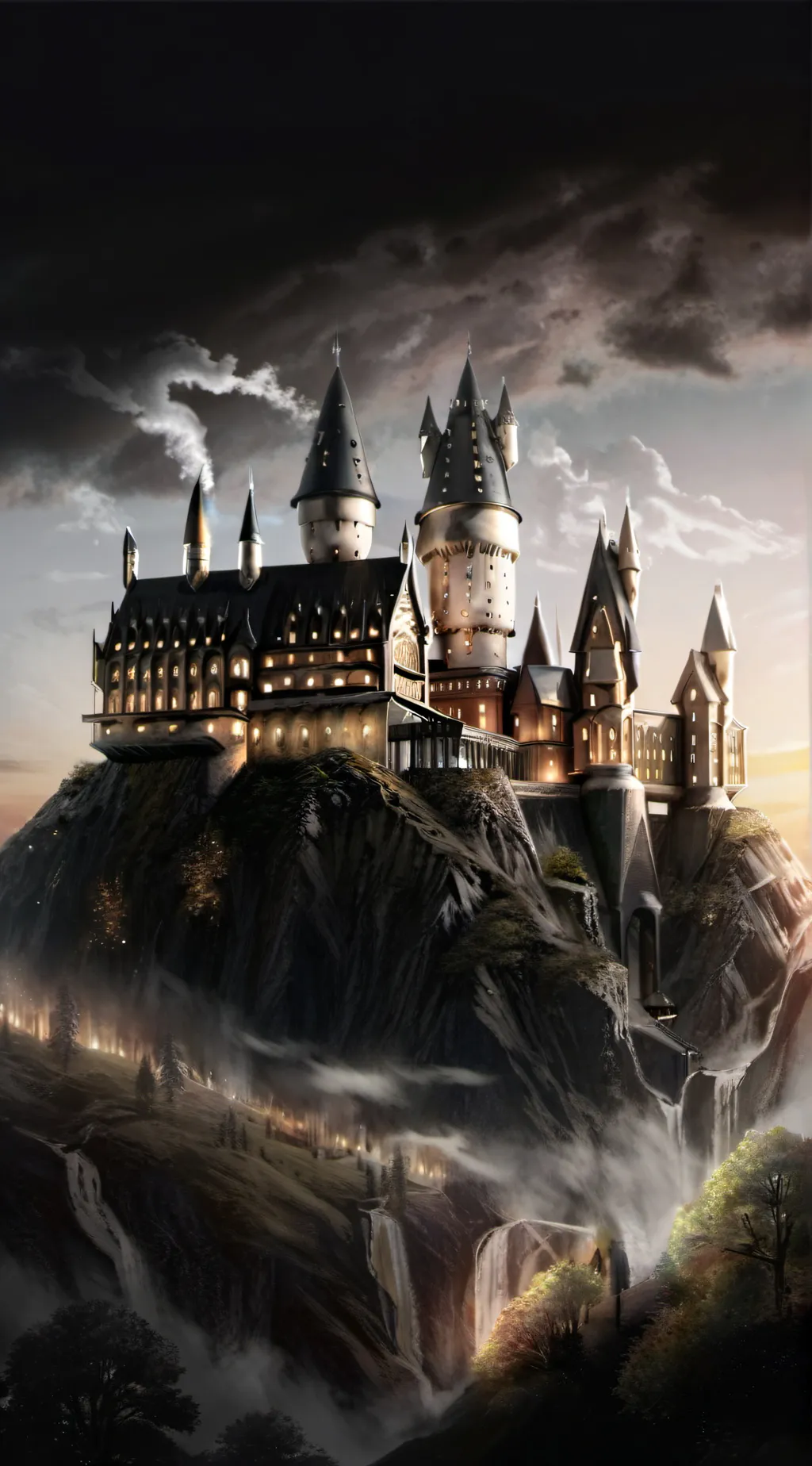 ai character: hogwarts●-● background