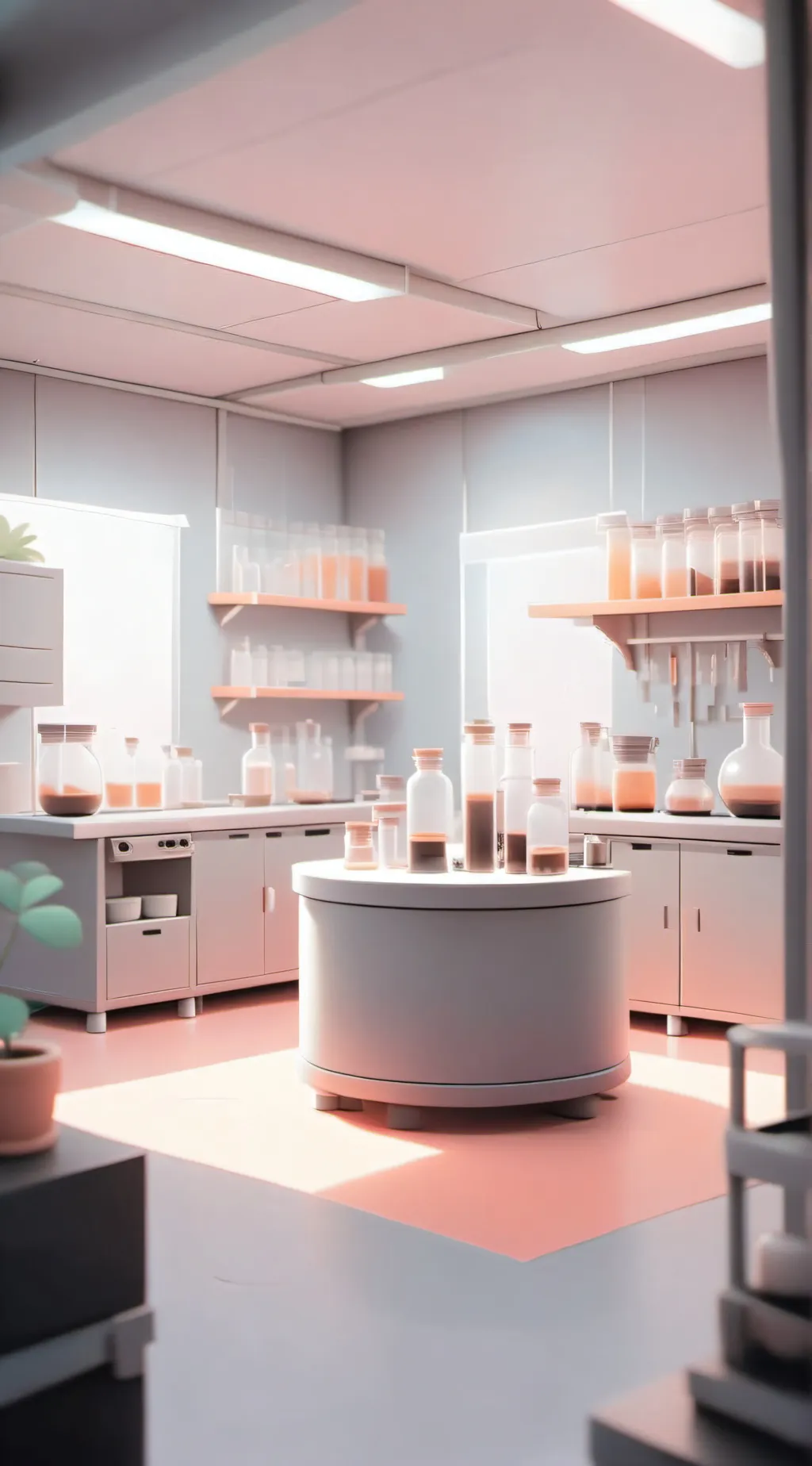 ai character: lab background