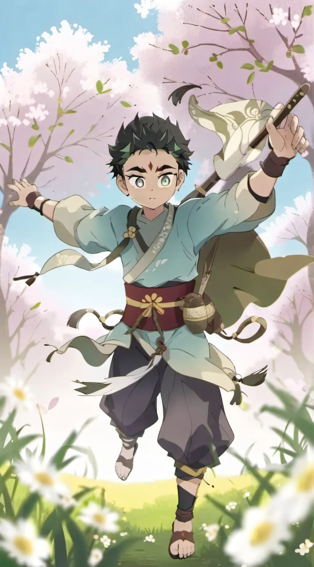ai character: Hashiras background