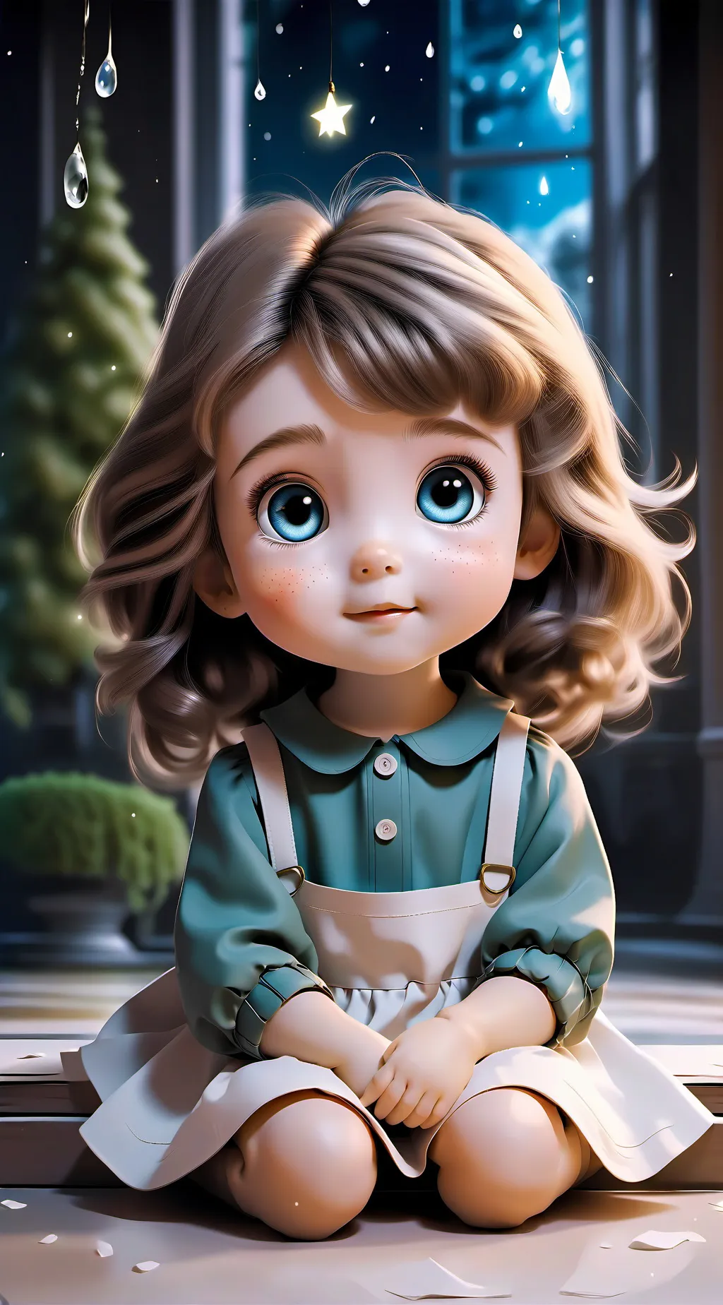 ai character: Baby at hogwarts❤️ background