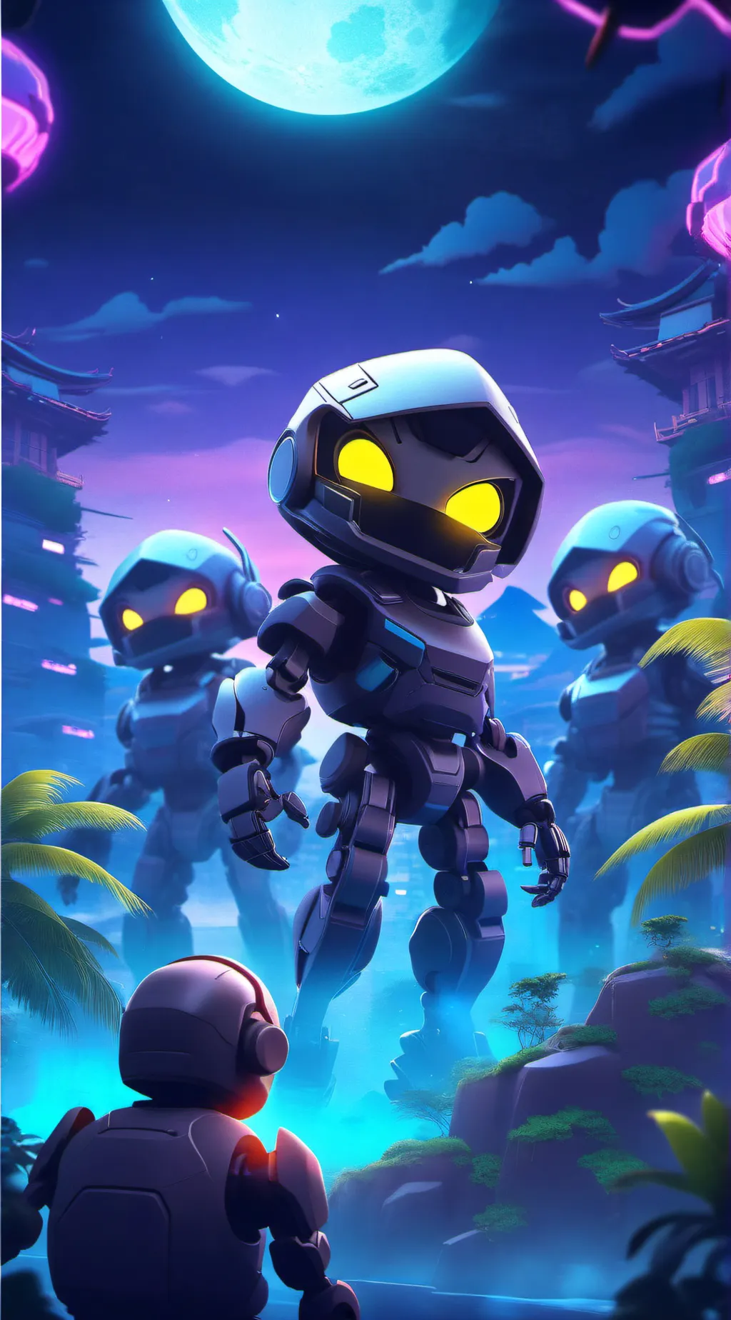 ai character: Murder drones background