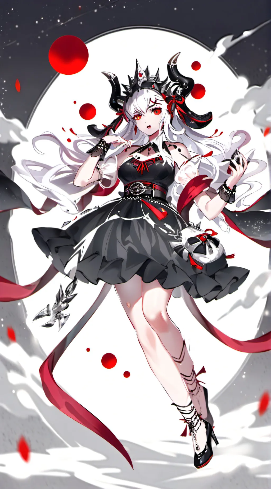 ai character: Lunabloodmoonqueen background