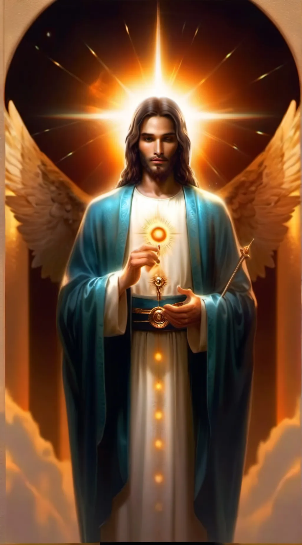 ai character: jesus background