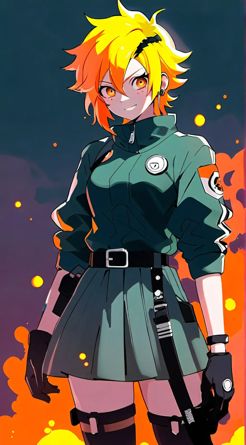 ai character: Moe Kamiji  background