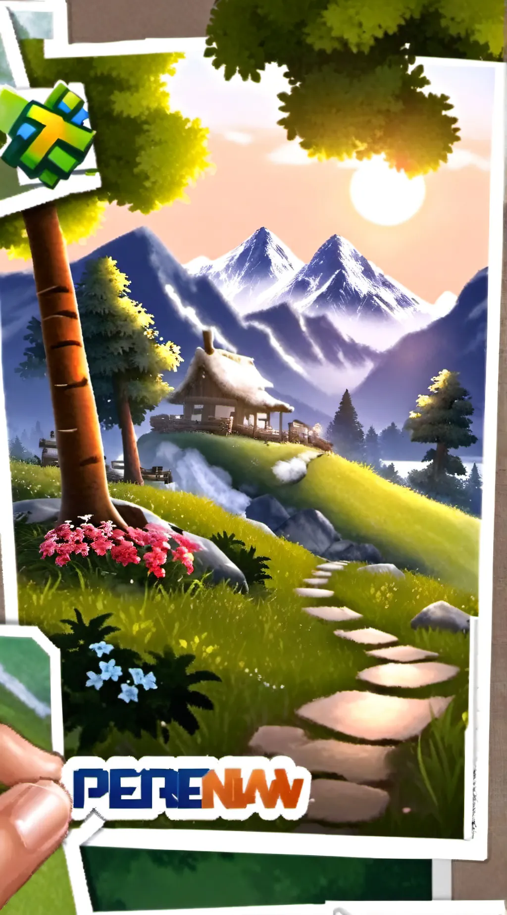 ai character: GRASS background