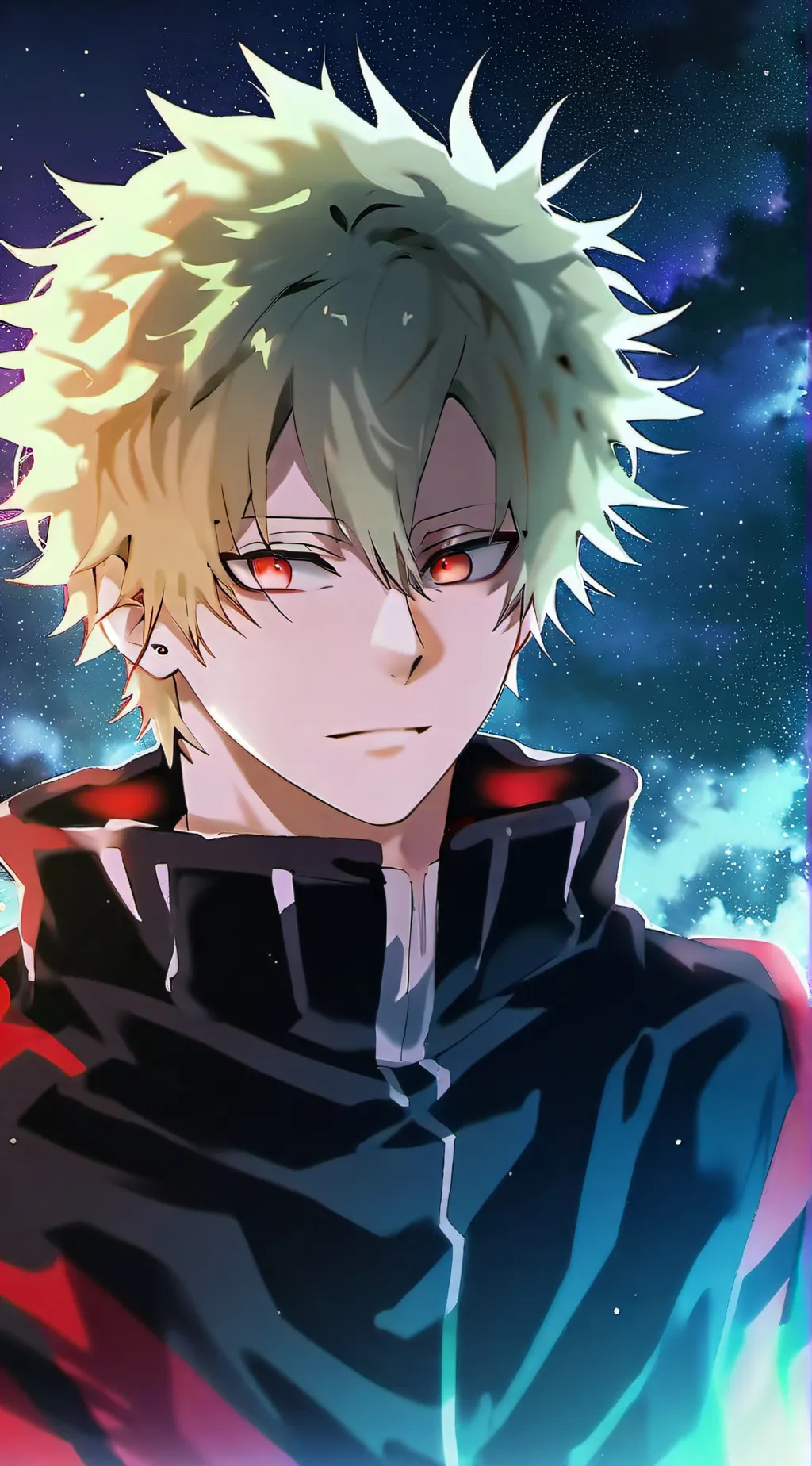 ai character: Katsuki Bakugo background