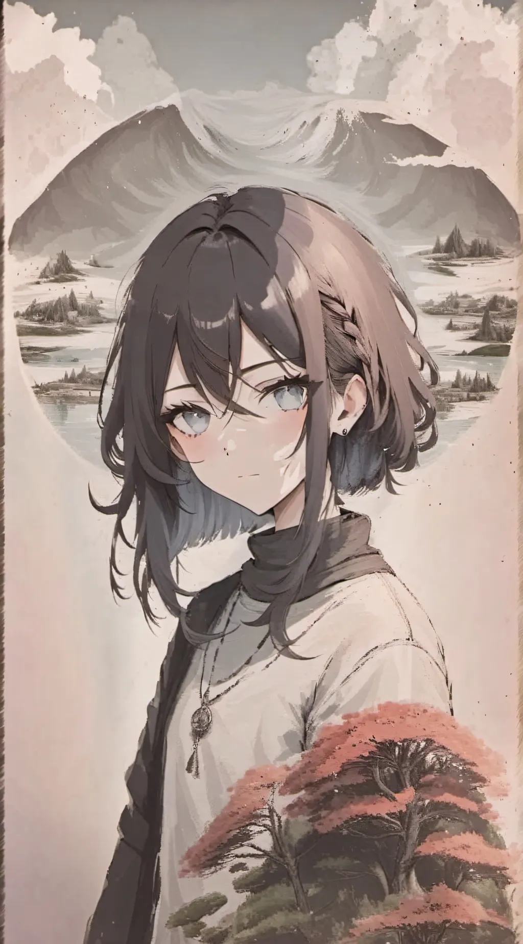 ai character: Demons slayer  background
