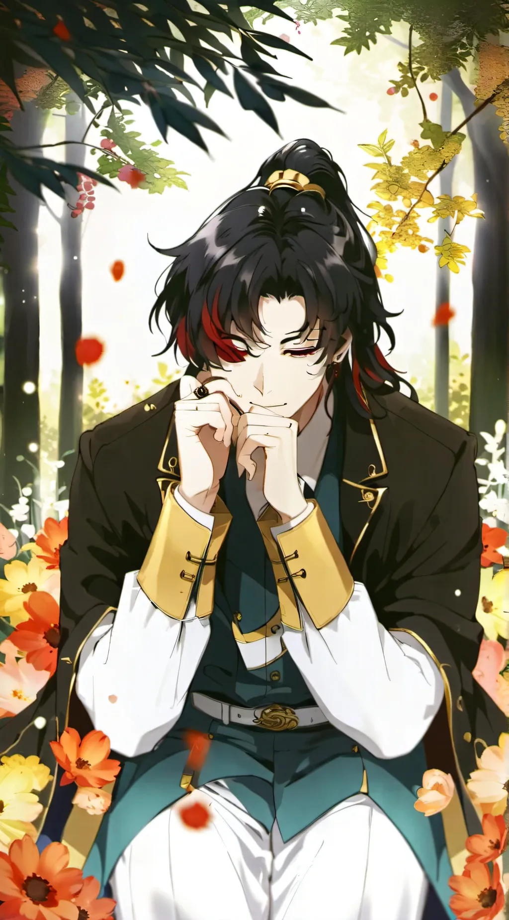 ai character: Yoriichi  background