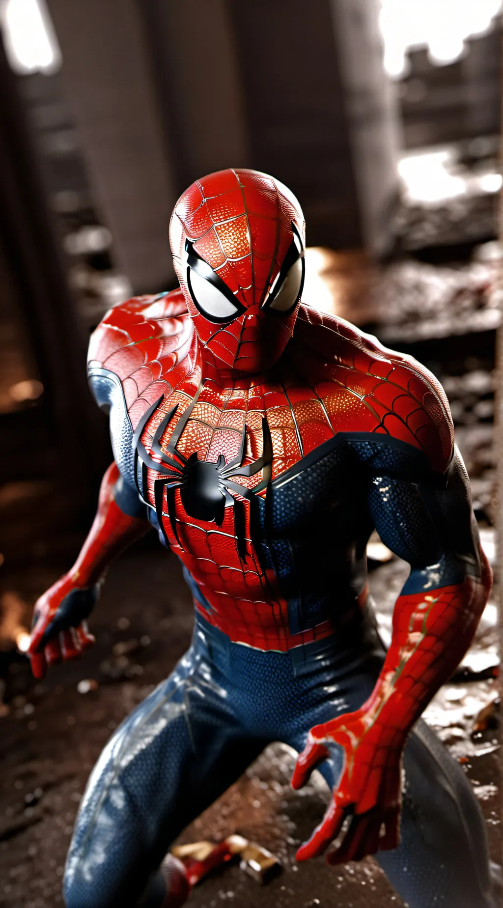 ai character: Spiderman background