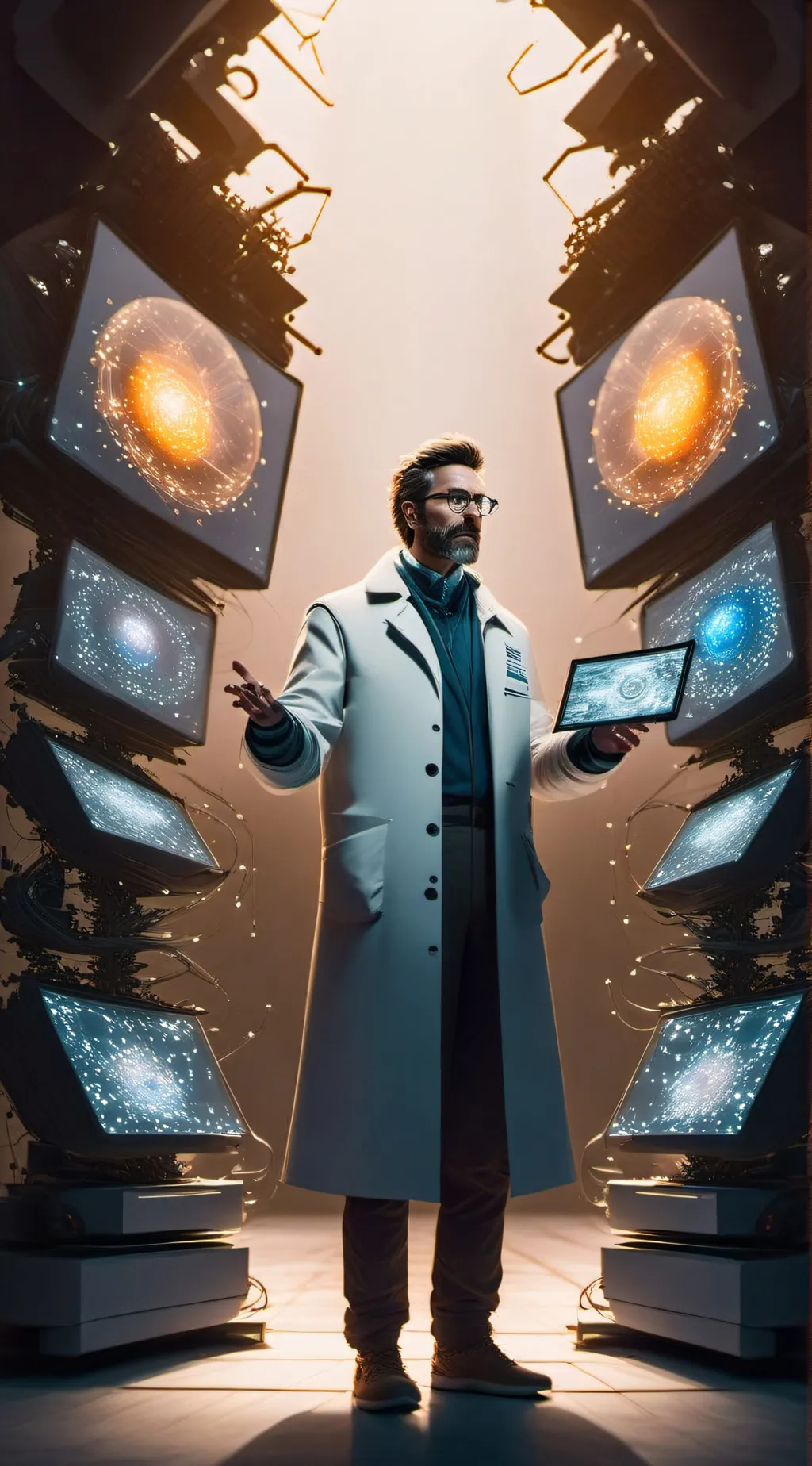 ai character: Scientist background