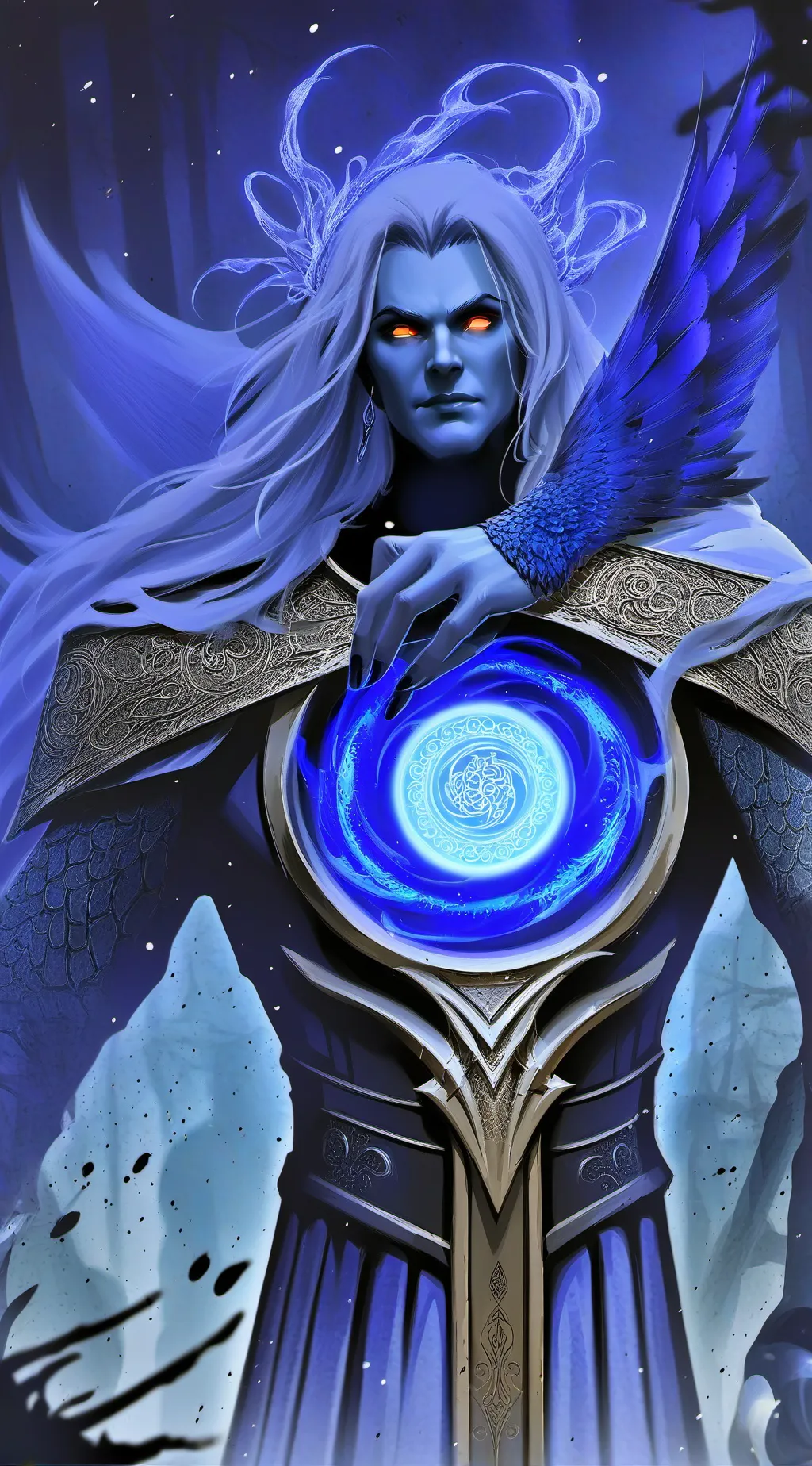 ai character: water king💧 background