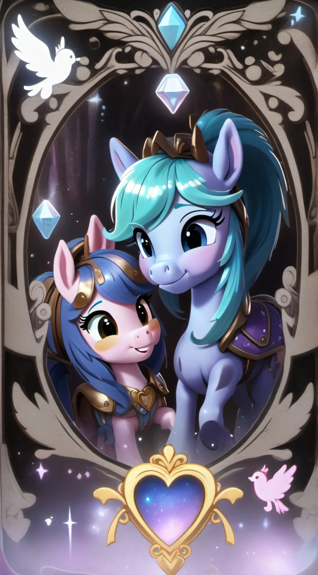 ai character: Lyra x bonbon background