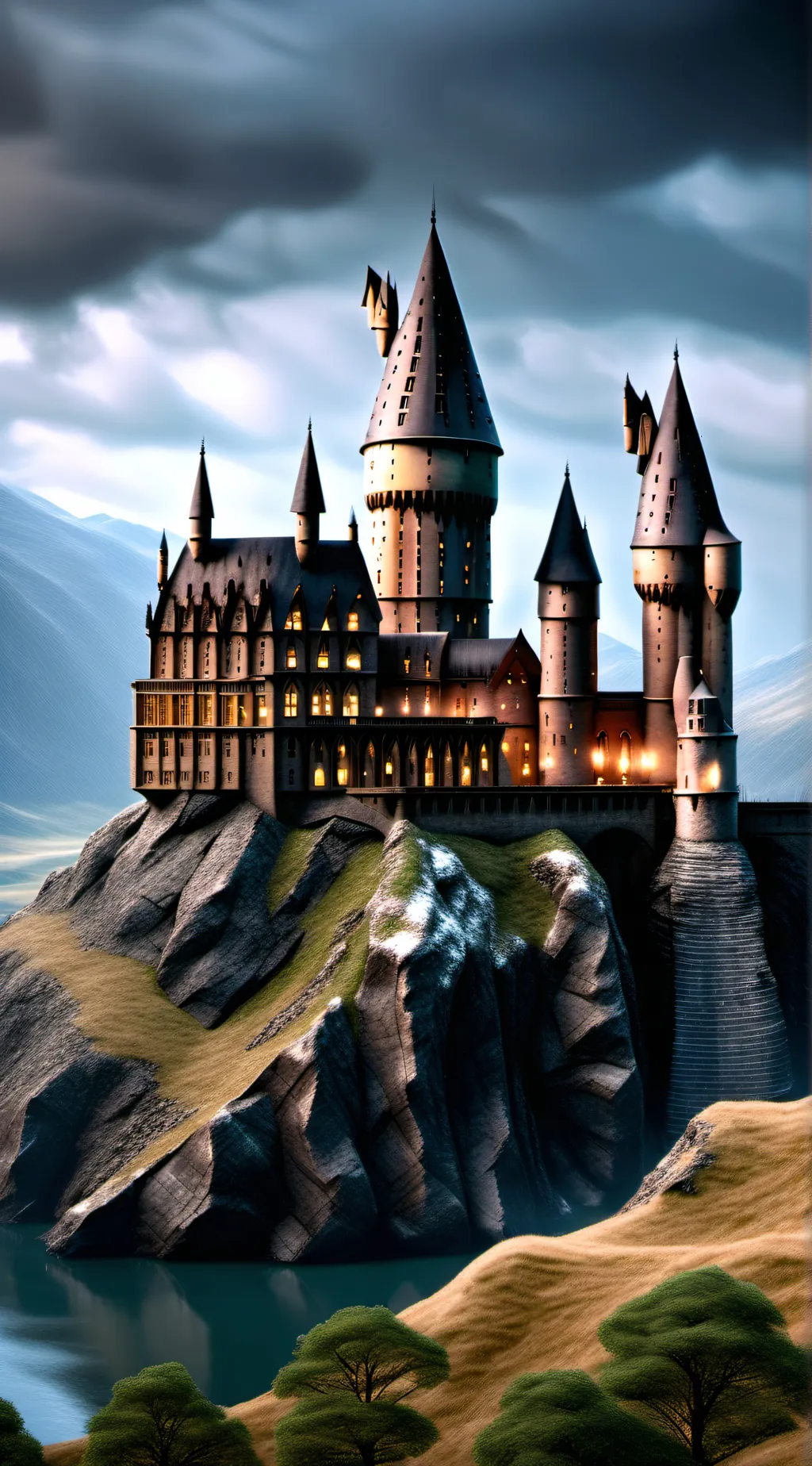 ai character: hogwarts background