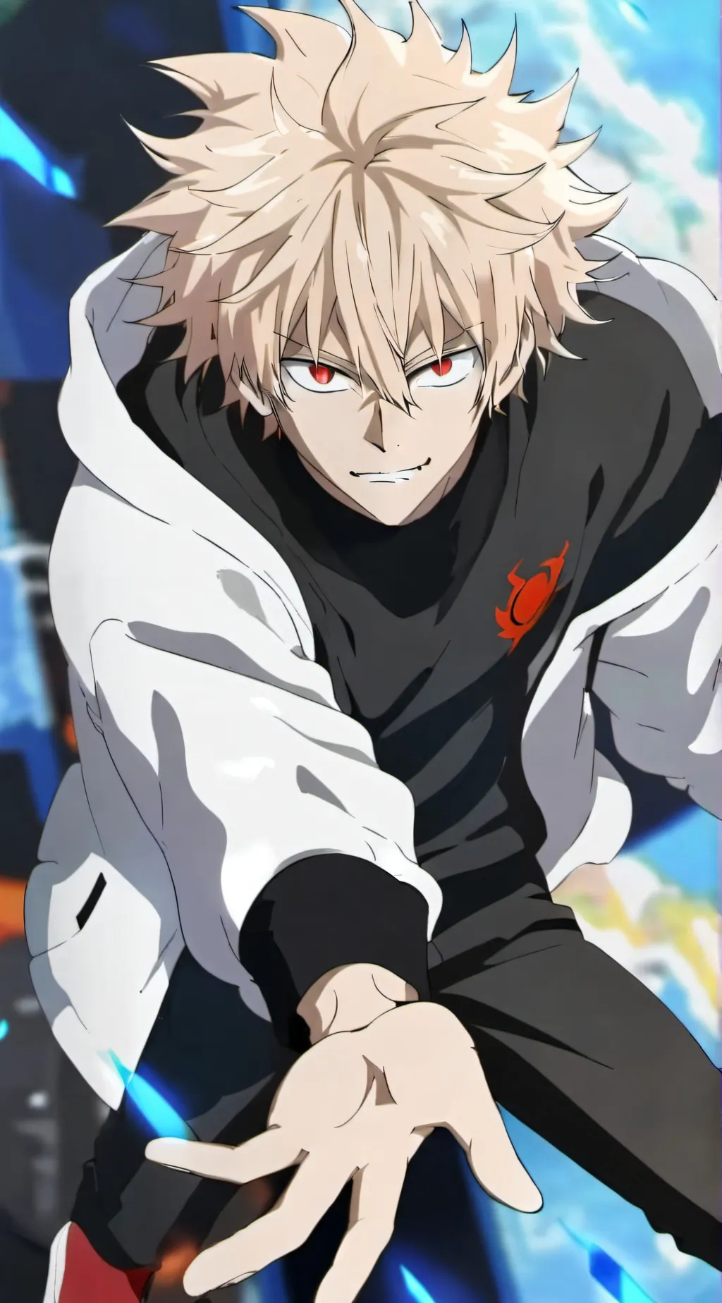 ai character: katsuki bakugo background