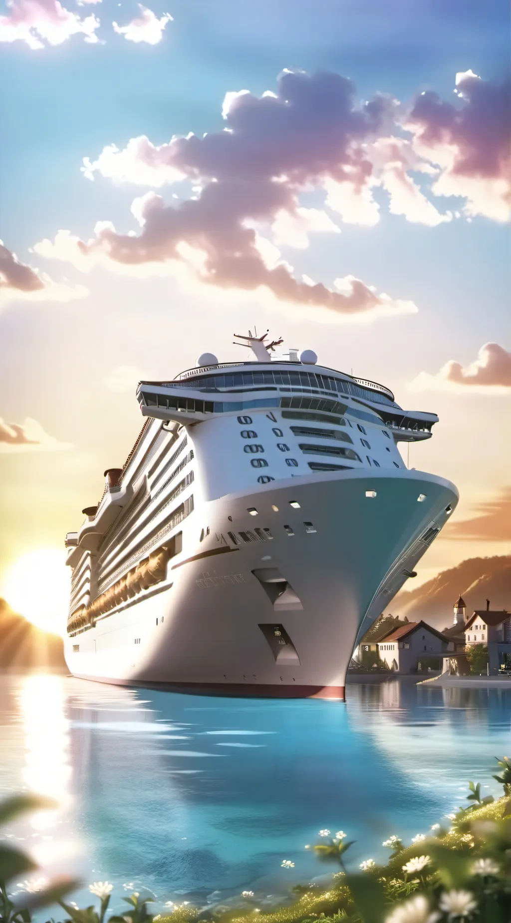 ai character: Mha cruise ship background