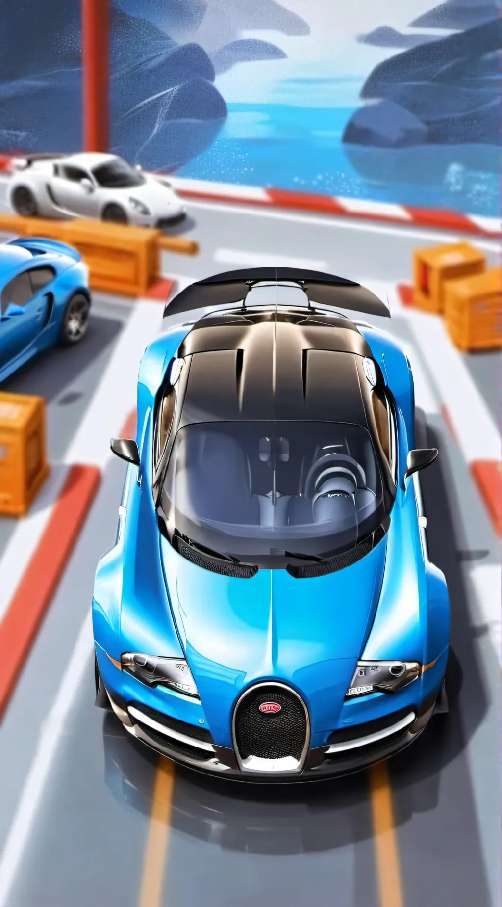 ai character: Hot wheels car background