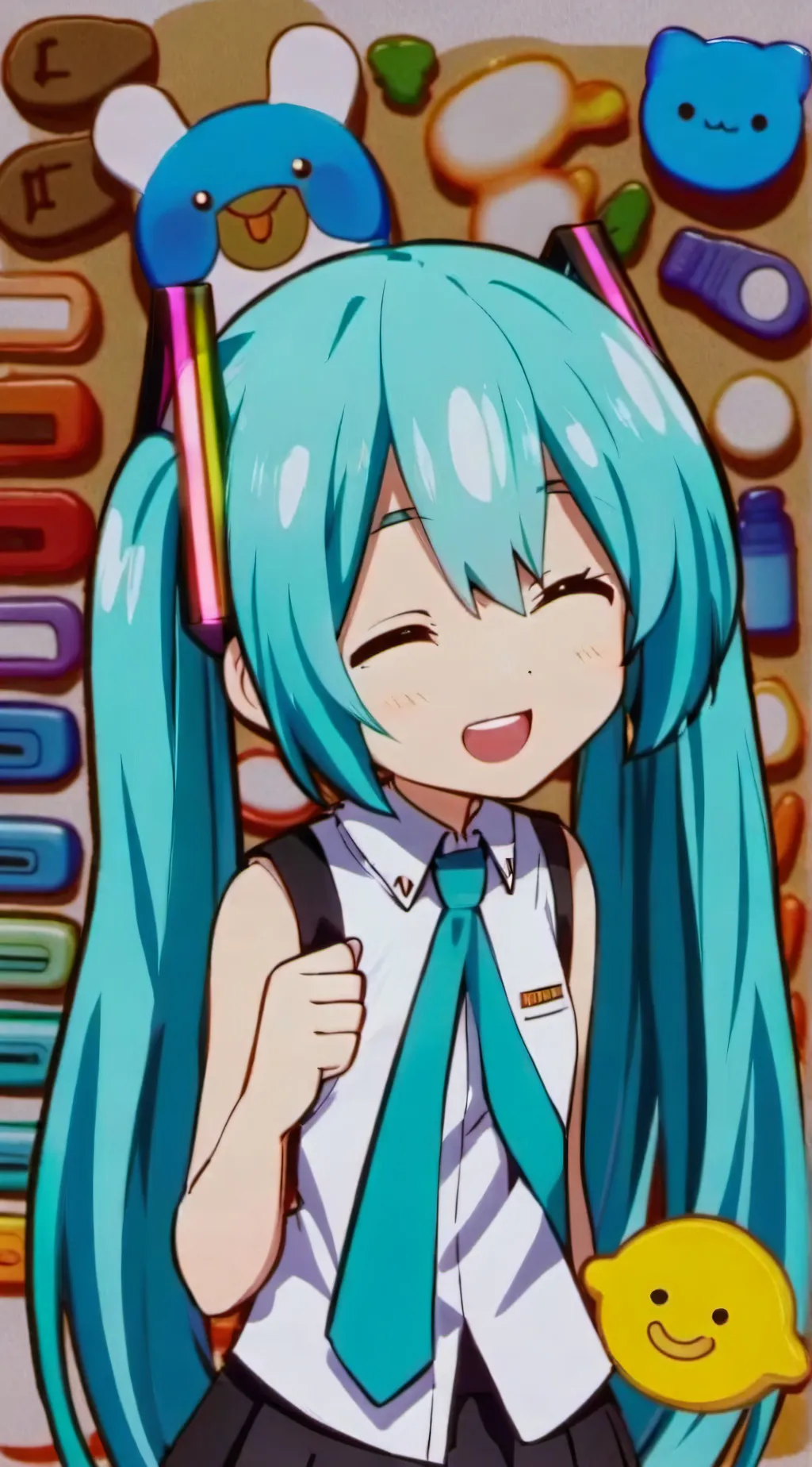ai character: Hatsune Miku background