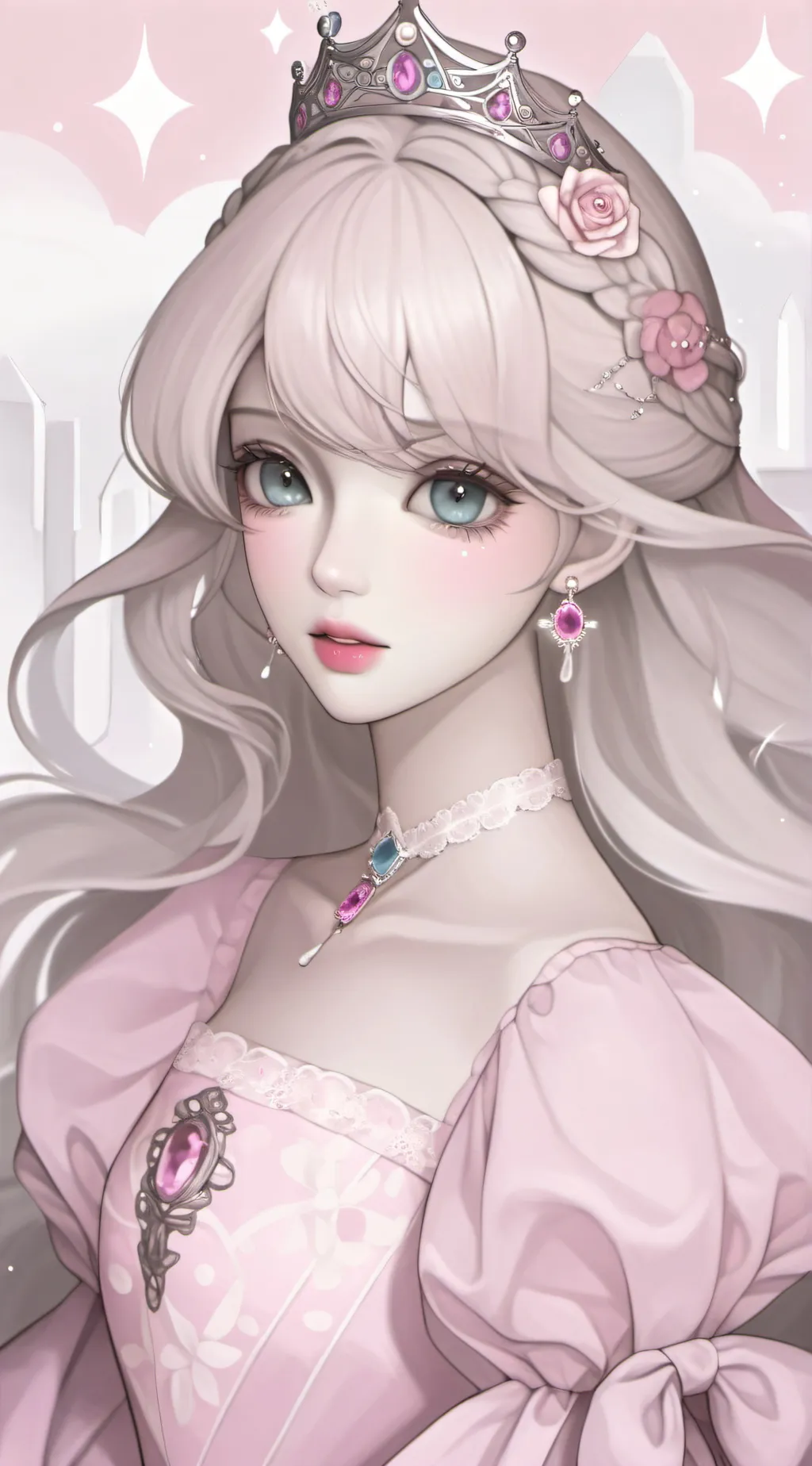 ai character: Princess Peach background