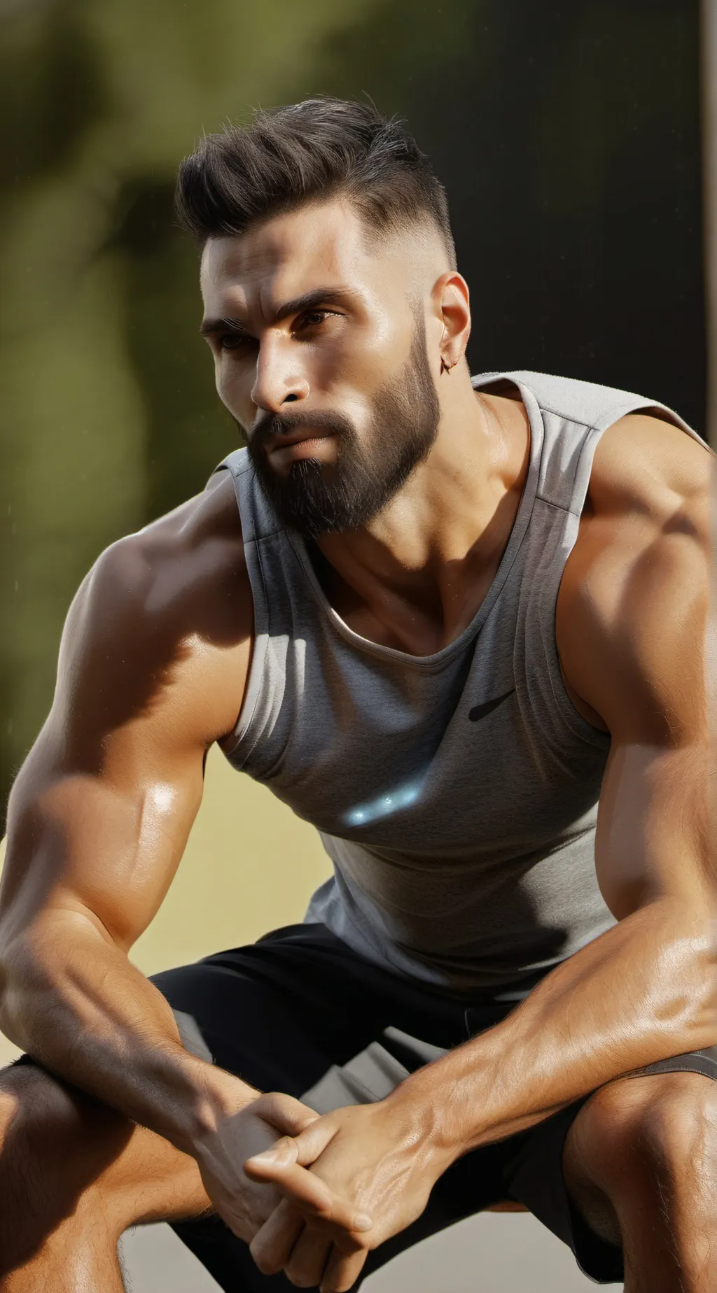ai character: Giga chad background