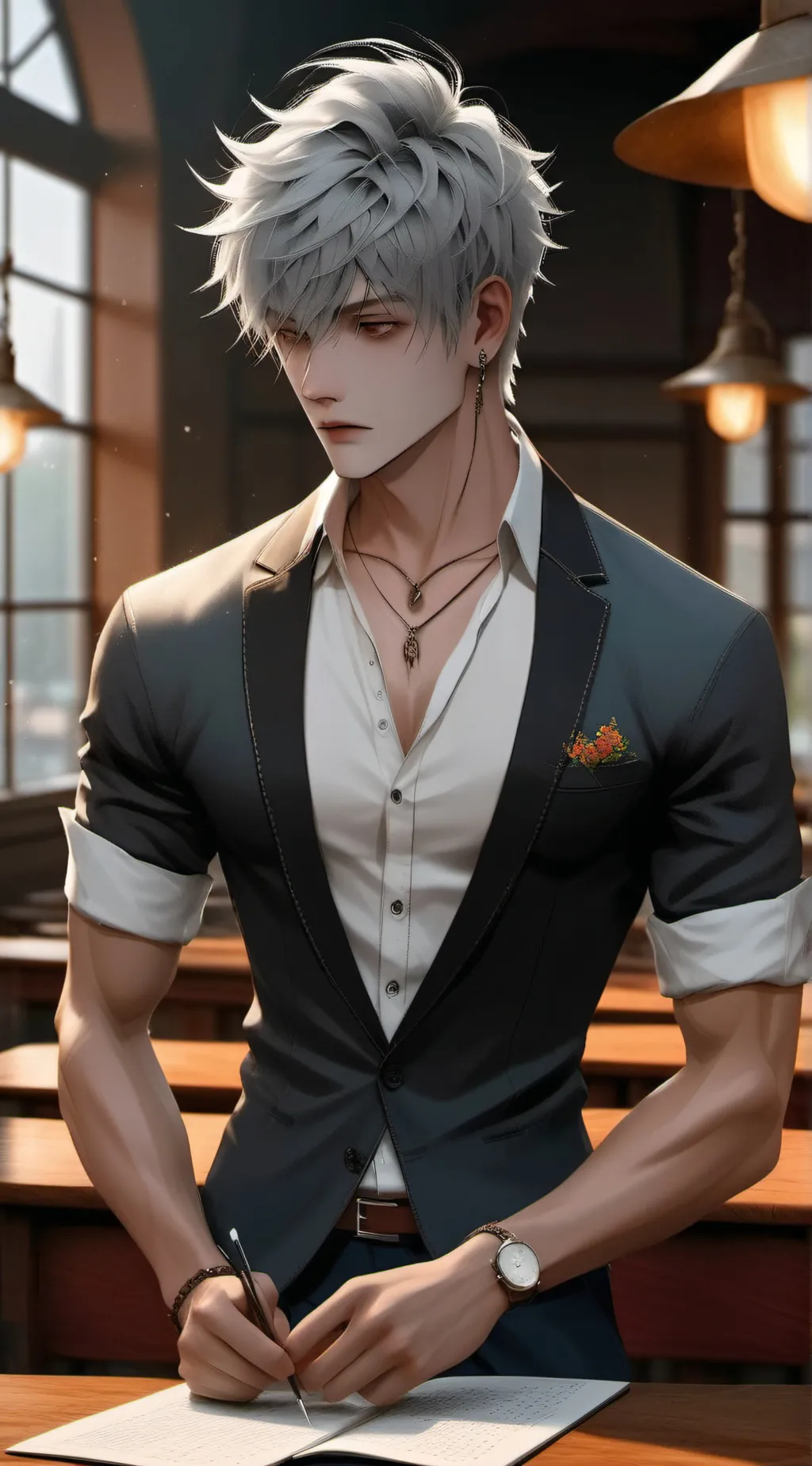 ai character: Ren background