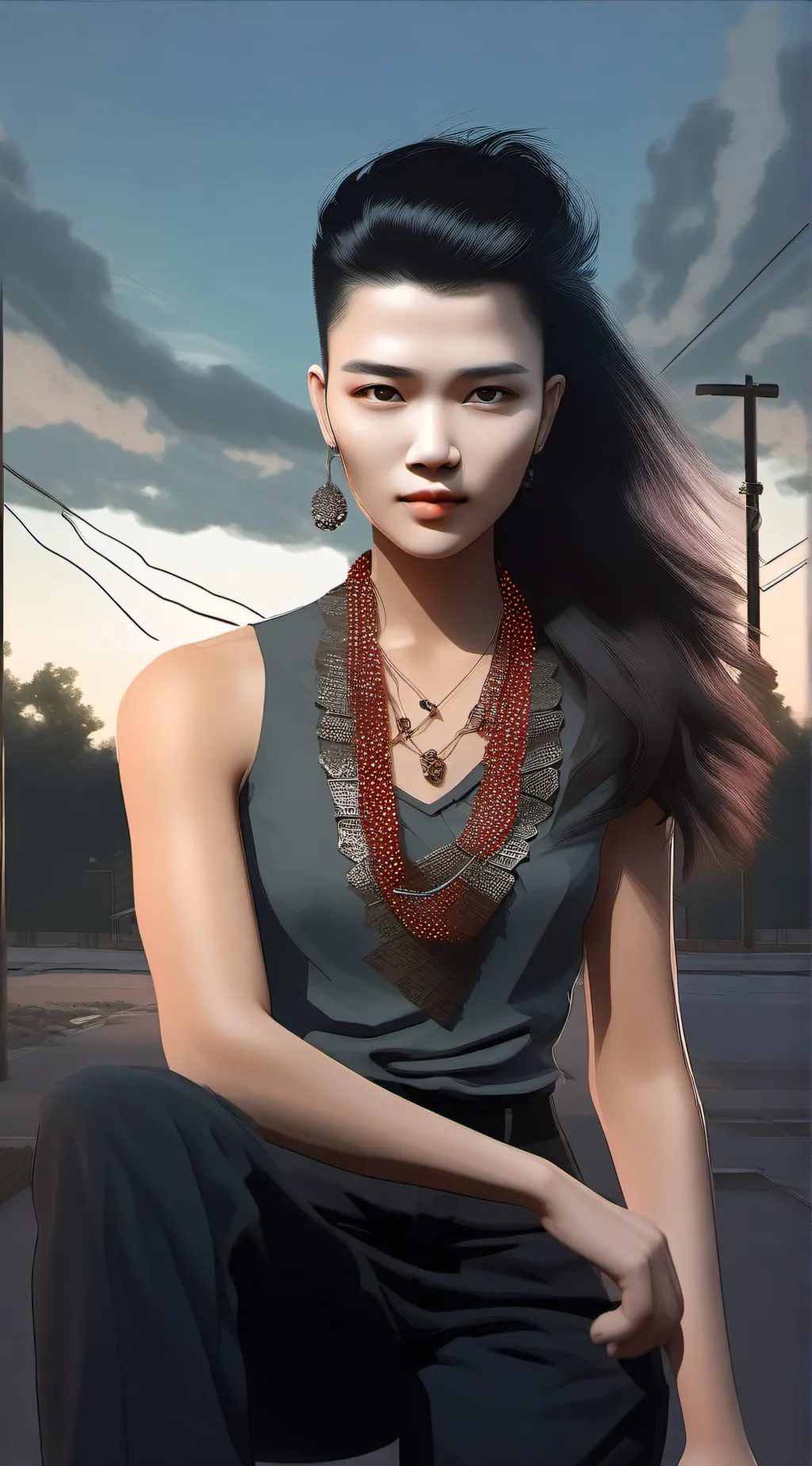 ai character: Haley  background