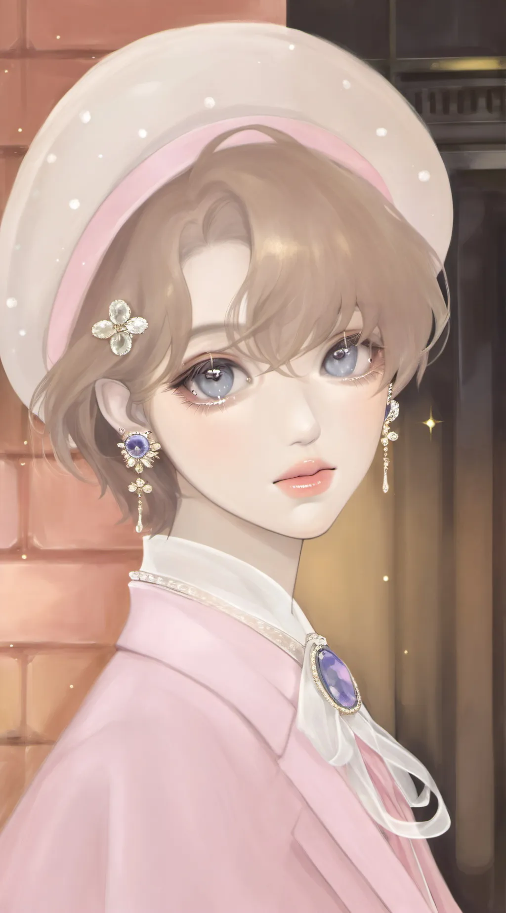 ai character: Pretty girl ✨️ background