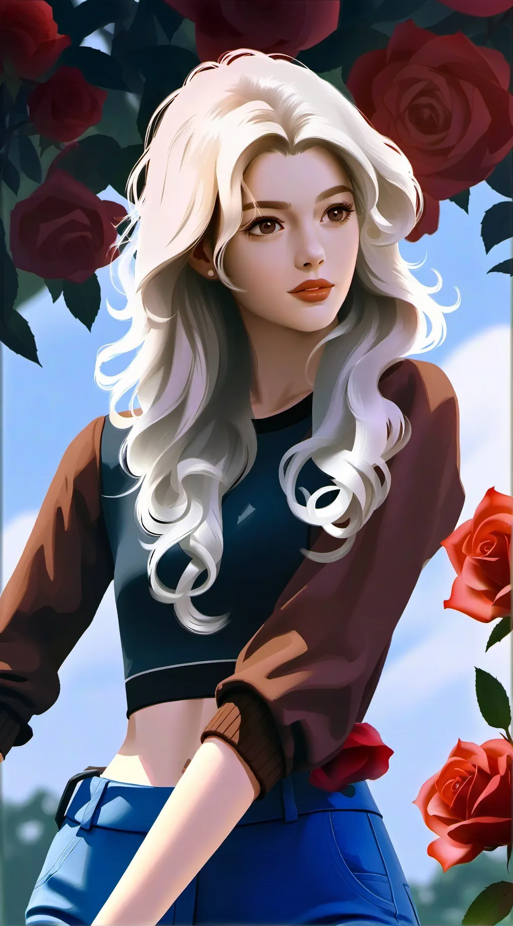 ai character: Rose background