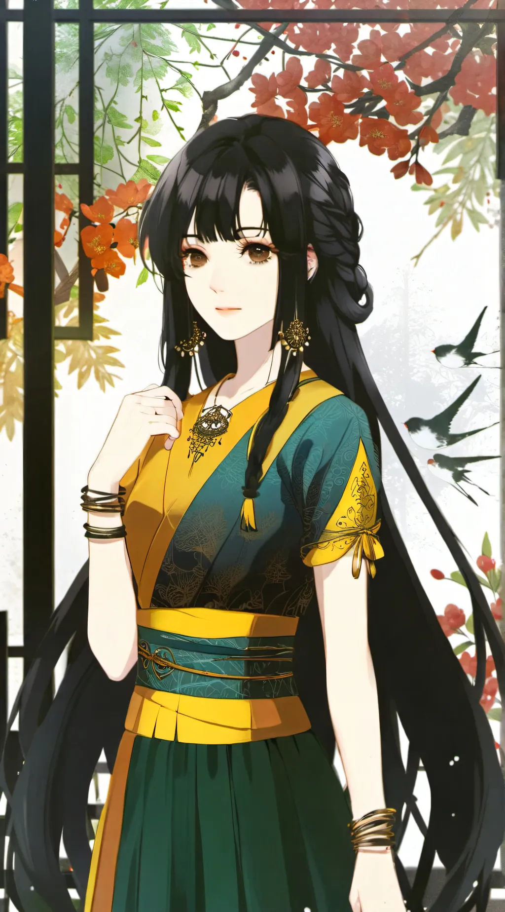 ai character: 🌸blossom background