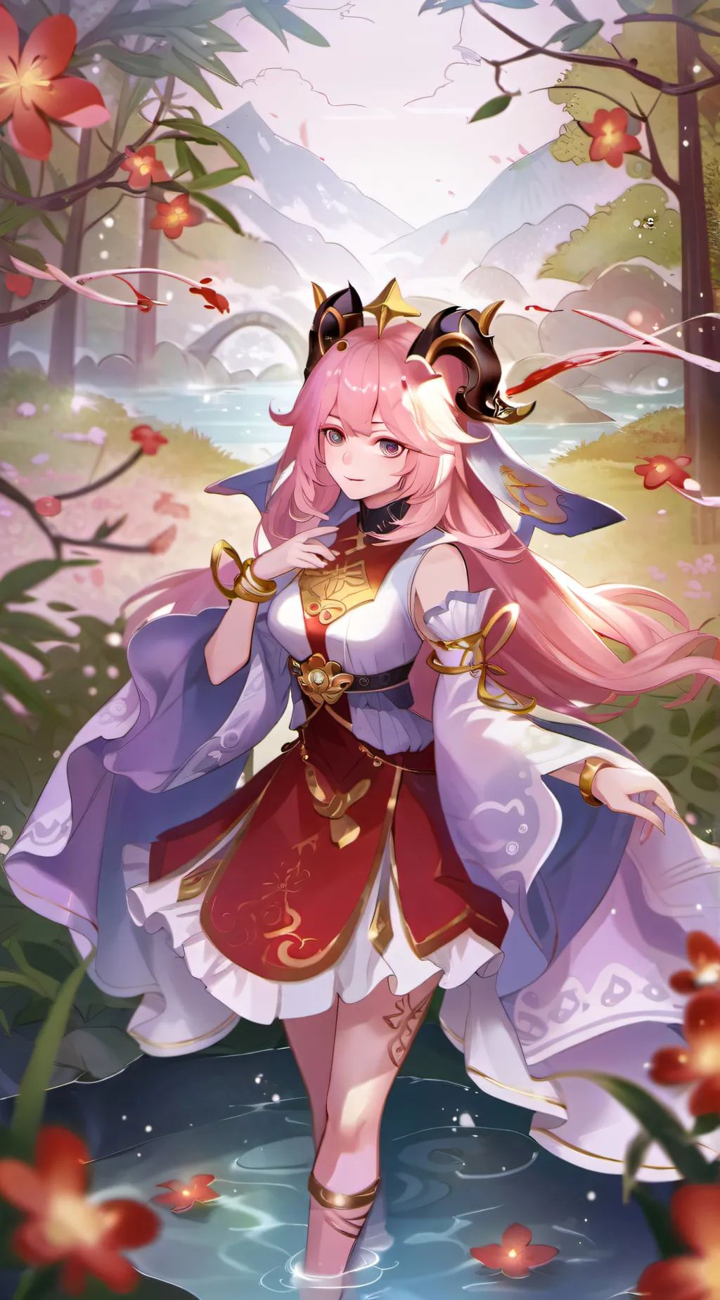 ai character: Yae miko background