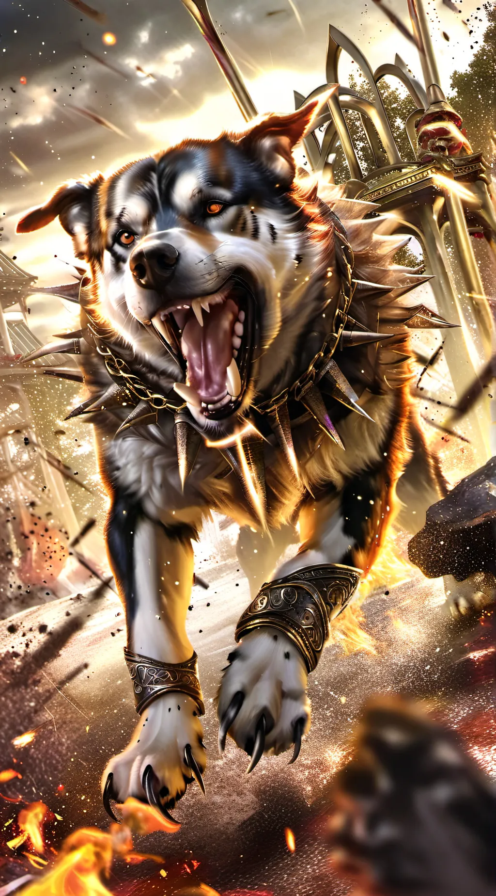 ai character: Dog background