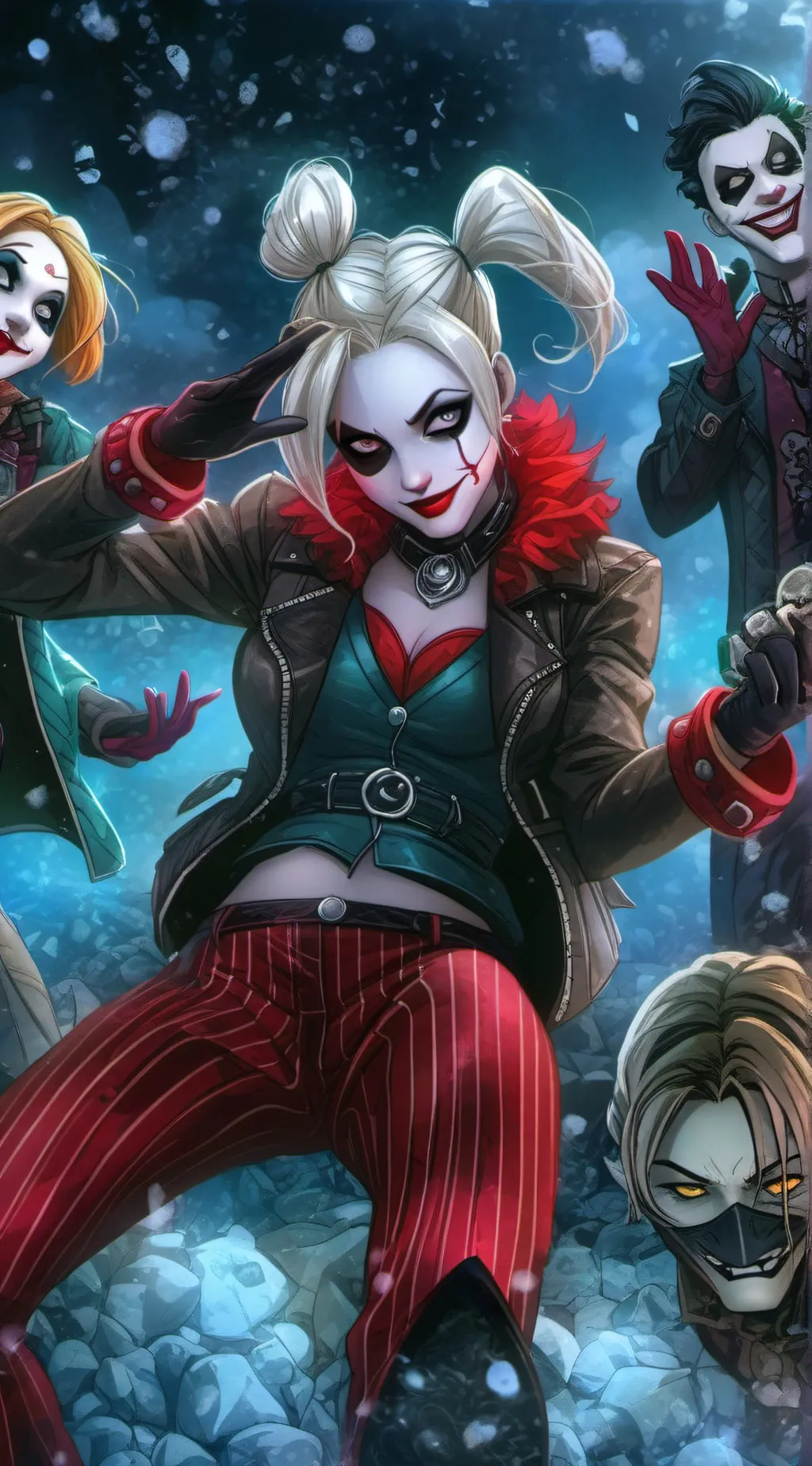 ai character: Harley Quinn background