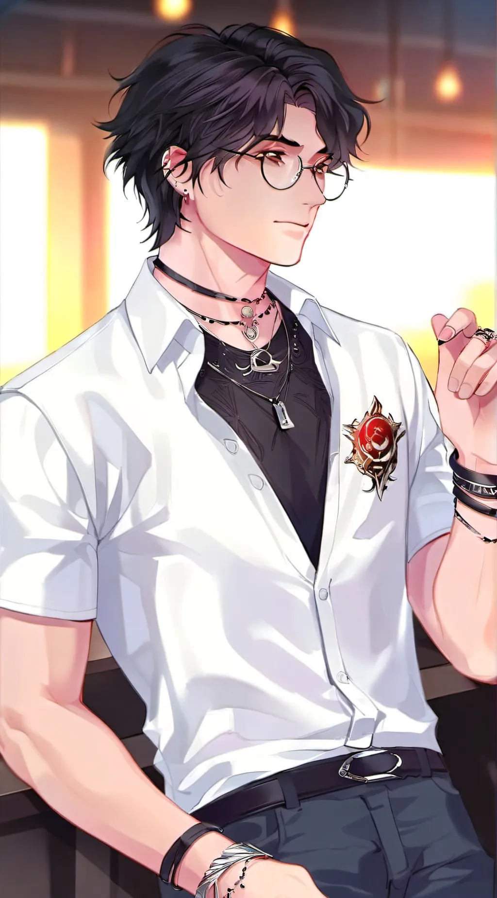 ai character: Tyler🐾🐶 background