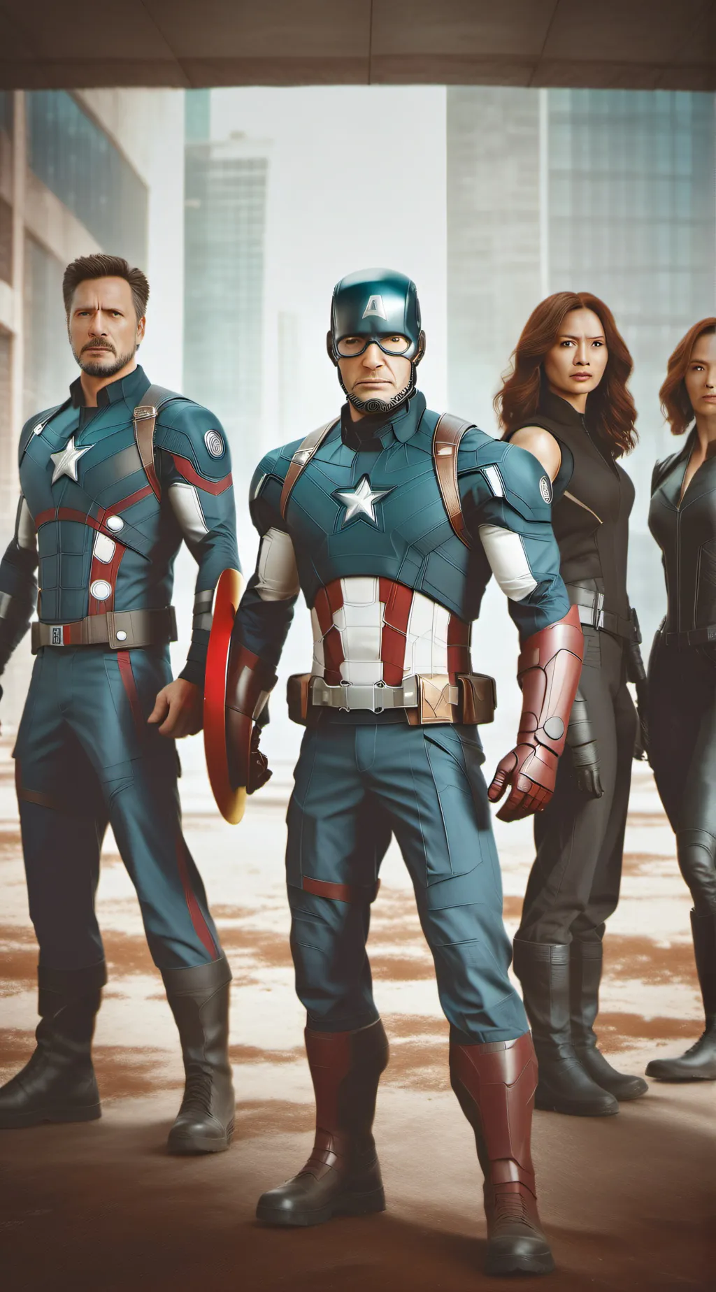 ai character: The Avengers background