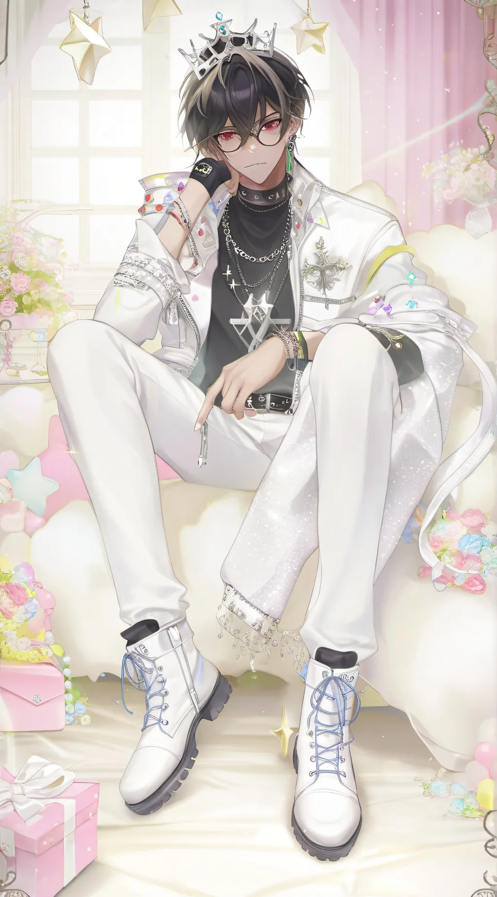 ai character: Frosty background