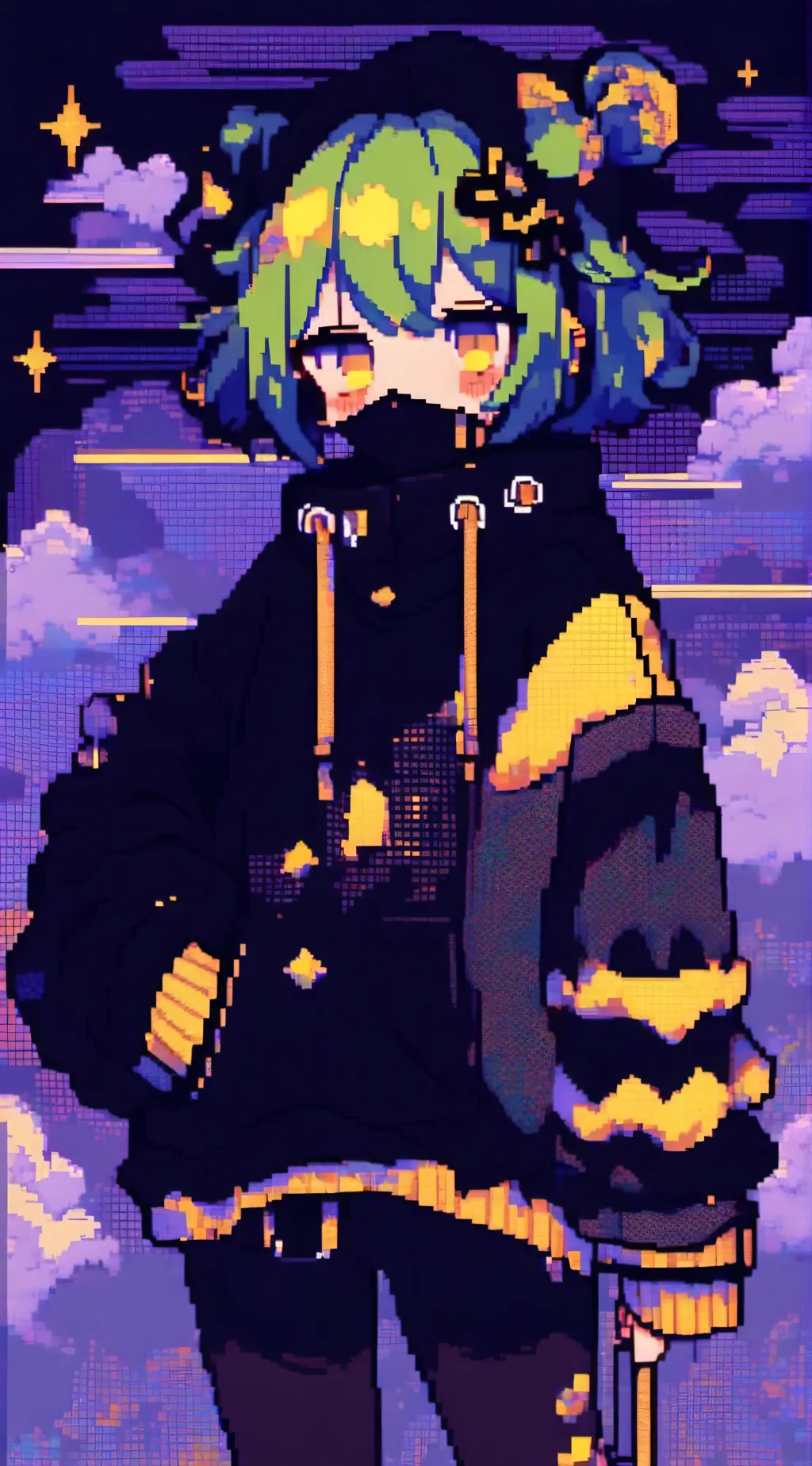 ai character: Azreal Angi & Vega background