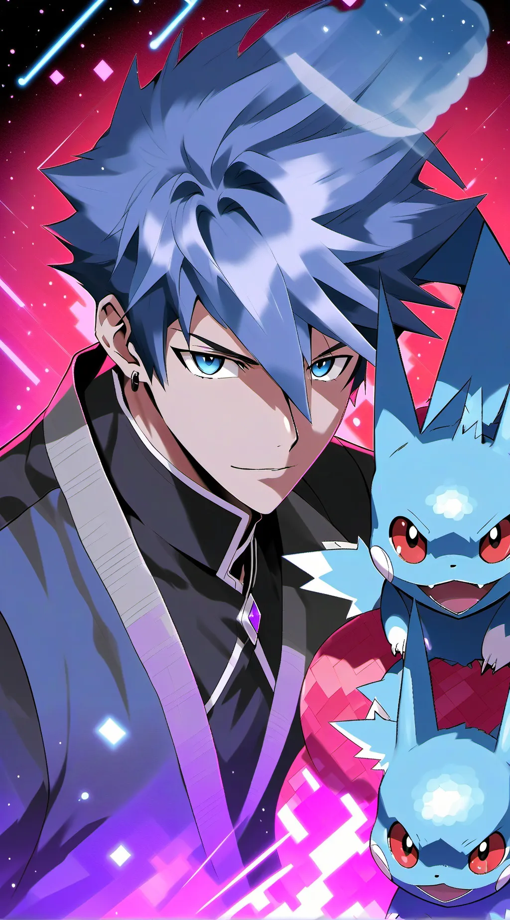 ai character: Aiden And Pokemon  background