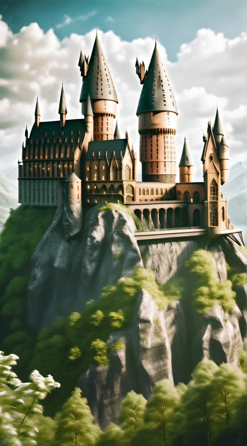 ai character: Hogwarts  background