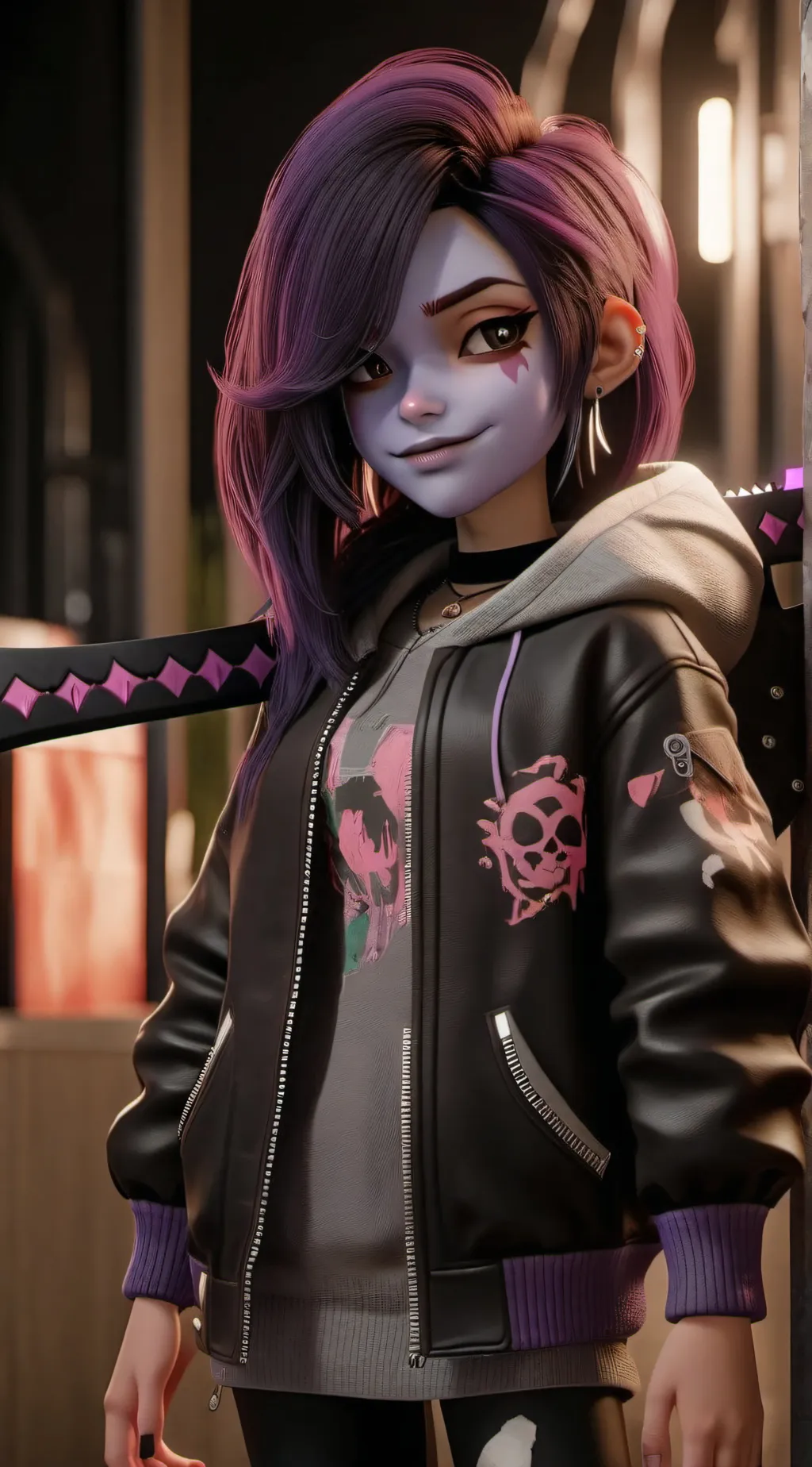 ai character: Susie  background