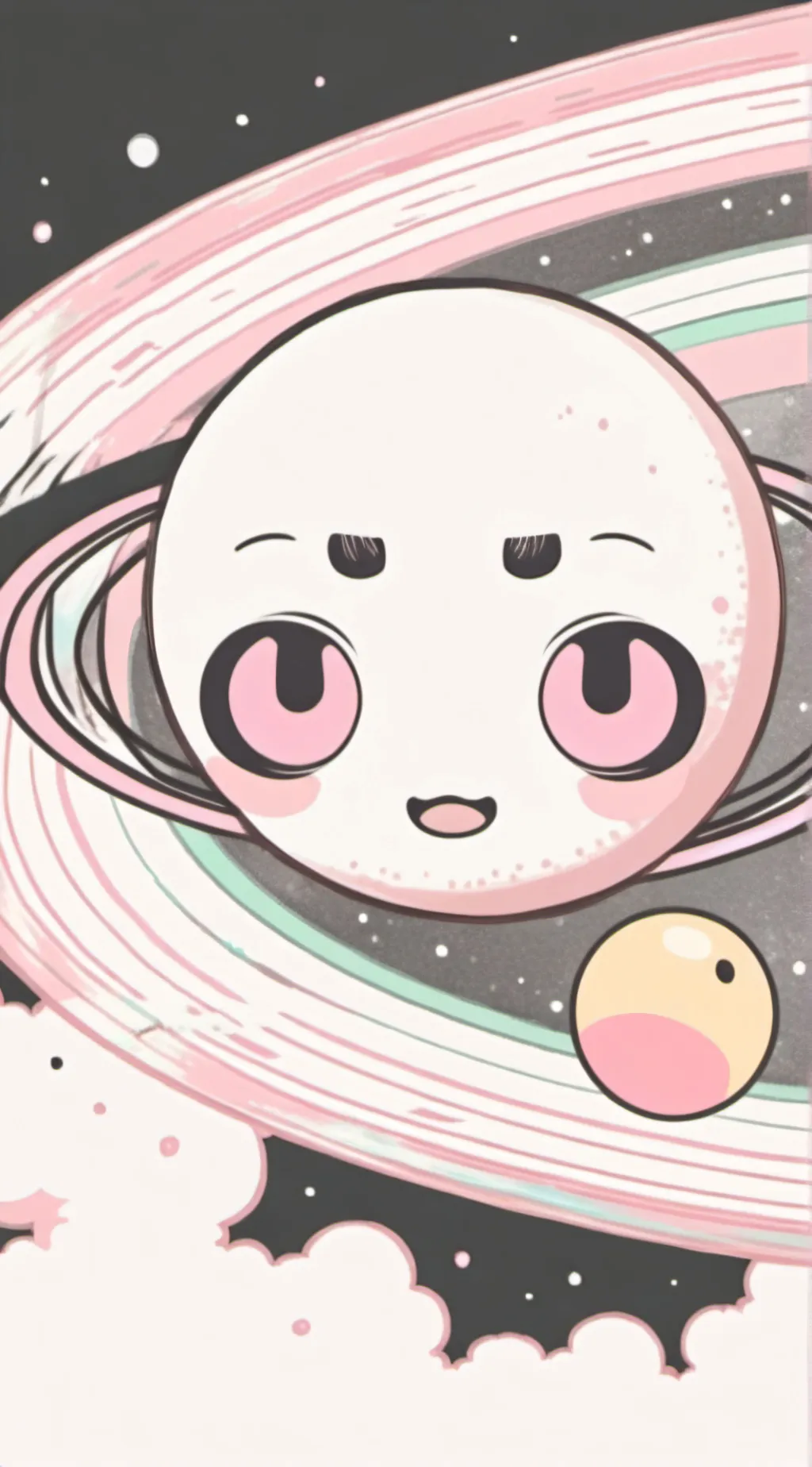 ai character: Saturn background