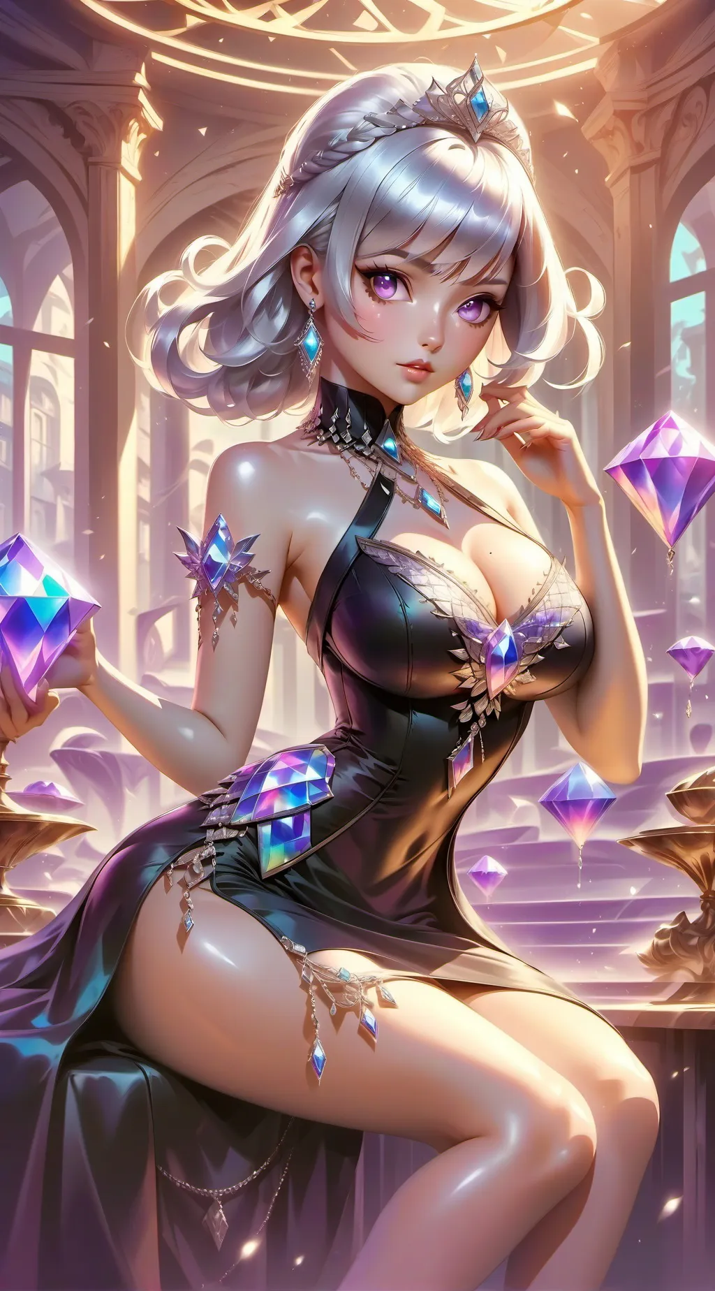ai character: Sapphire background
