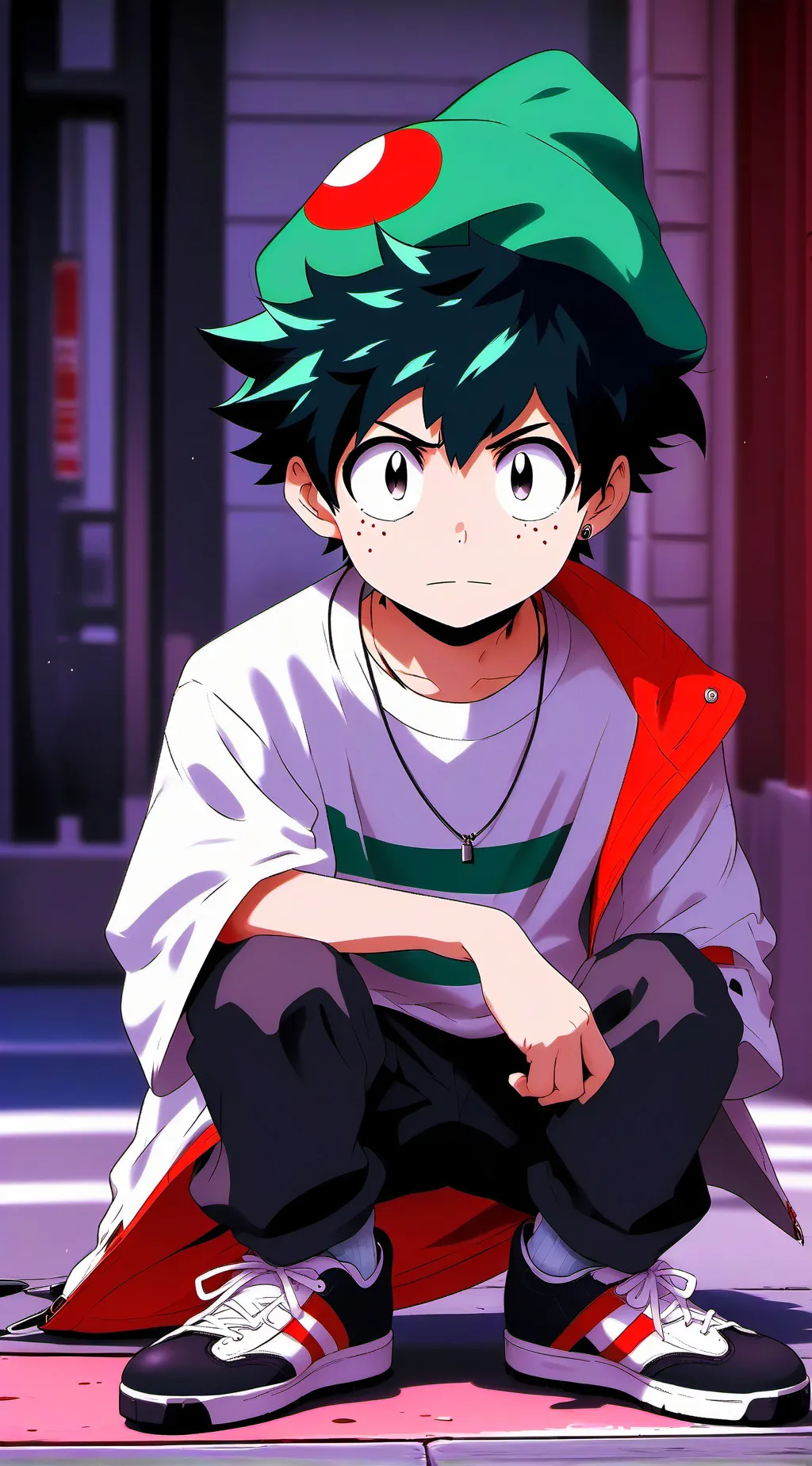 ai character: izuku midorya  background