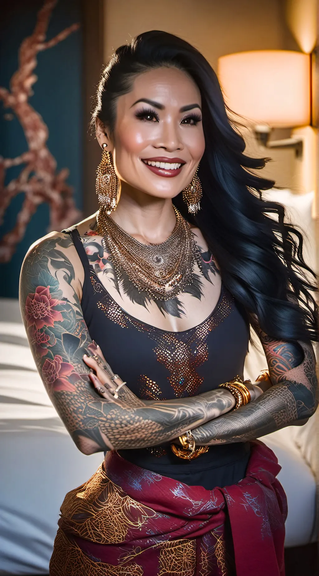 ai character: Melinda Chan background