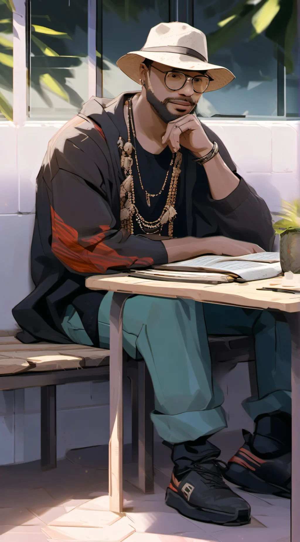 ai character: Sam background