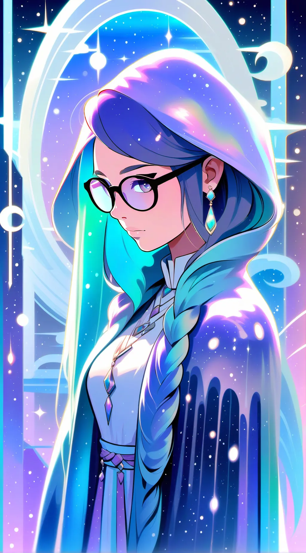 ai character: Crystal background
