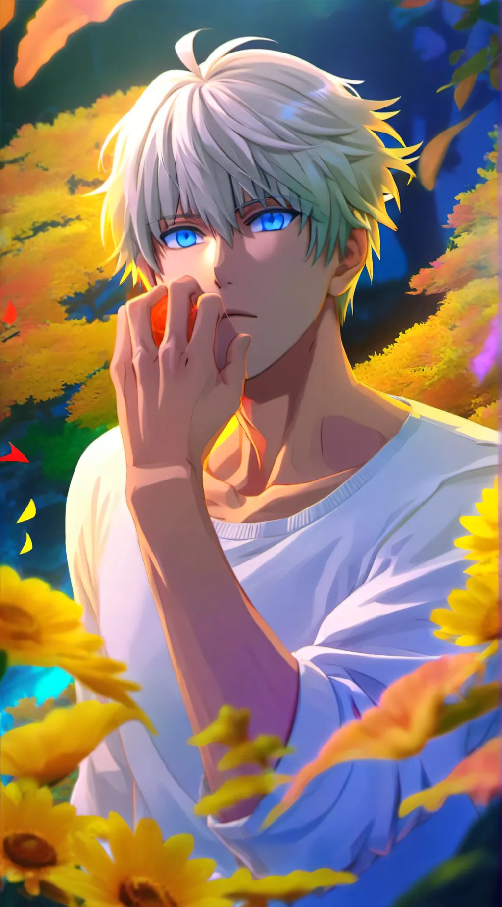 ai character: Saturo Gojo background