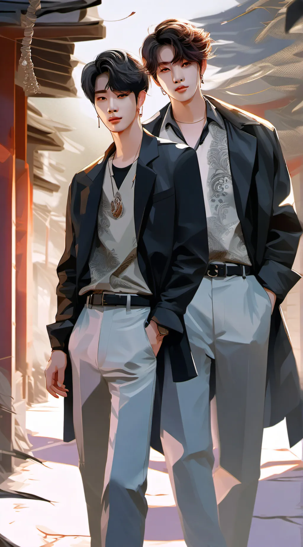 ai character: Hyunlix  background