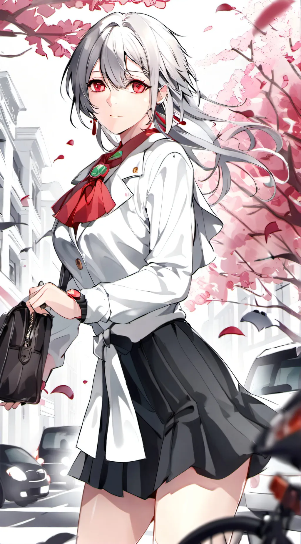 ai character: Cherry background